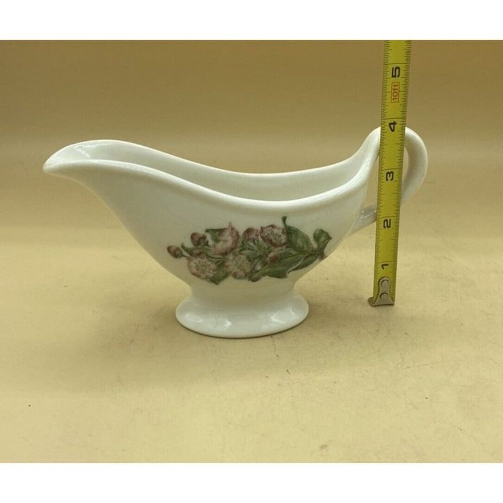 Lamberton Scammell China Gravy Flowers Railroad Dogwood Vintage - Picture 11 of 12